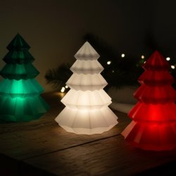 Juletr med LED lys